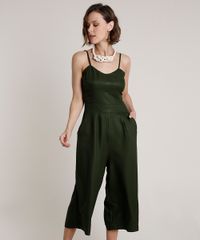 Macacao-Feminino-Pantacourt-com-Bolsos-Alca-Fina-Verde-Escuro-9844657-Verde_Escuro_1