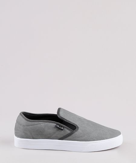 Tenis-Slip-On-Masculino-Ollie-Texturizado-Cinza-9812251-Cinza_1 Tenis-Slip-On-Masculino-Ollie-Texturizado-Cinza-9812251-Cinza_1