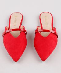 Mule-Feminino-Via-Uno-Bico-Fino-em-Suede-com-Tira-Vermelho-9823040-Vermelho_4