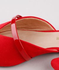 Mule-Feminino-Via-Uno-Bico-Fino-em-Suede-com-Tira-Vermelho-9823040-Vermelho_5