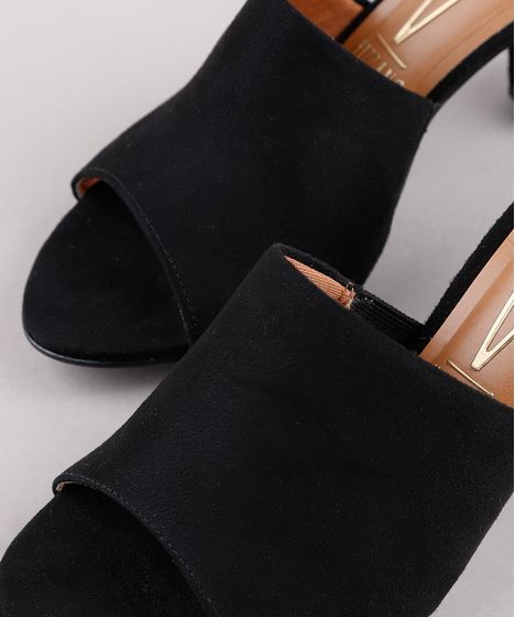 tênis feminino vizzano com elástico e suede preto