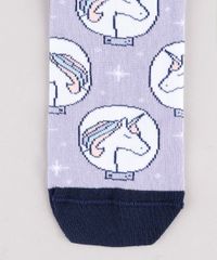Kit-de-3-Meias-Femininas-Cano-Baixo-Unicornio-Astronauta-Multicor-9743305-Multicor_2