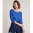 Blusa-Feminina-Ampla-Basica-Manga-7-8-Decote-Redondo-Azul-Royal-9509004-Azul_Royal_1