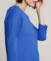 Blusa-Feminina-Ampla-Basica-Manga-7-8-Decote-Redondo-Azul-Royal-9509004-Azul_Royal_4 Blusa-Feminina-Ampla-Basica-Manga-7-8-Decote-Redondo-Azul-Royal-9509004-Azul_Royal_4