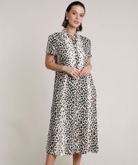 Vestido-Chemise-Feminino-Midi-Estampado-Animal-Print-Onca-Manga-Curta-Bege-Claro-9676646-Bege_Claro_1
