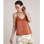 Regata-Feminina-Acetinada-com-Botoes-Alcas-Finas-Decote-V-Marrom-Claro-9676639-Marrom_Claro_1