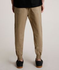 Calca-de-Sarja-Masculina-Jogger-Slim--Bege-Escuro-9779211-Bege_Escuro_2
