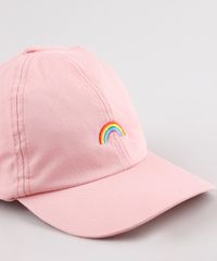 Bone-Masculino-Aba-Curva-com-Bordado-de-Arco-Iris-Rosa-Claro-9769556-Rosa_Claro_2