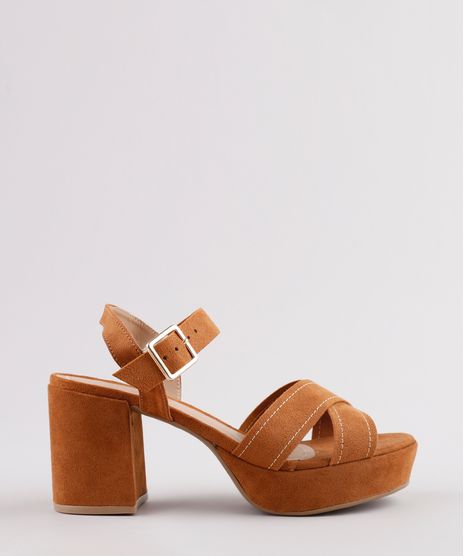 Sandalia-Feminina-Oneself-Salto-Grosso-Medio-em-Suede-Tiras-Cruzadas-Caramelo-9835950-Caramelo_1