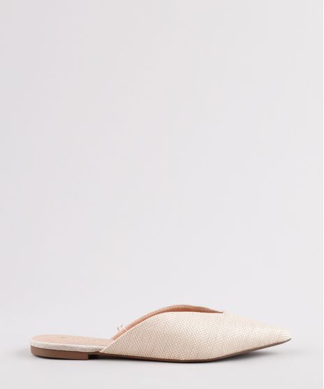 Mule-Feminino-Via-Uno-Bico-Fino-em-Palha-Bege-Claro-9828416-Bege_Claro_1