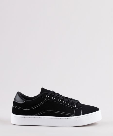 Tenis-Feminino-Oneself-Flatform-com-Pespontos-Preto-9824232-Preto_1