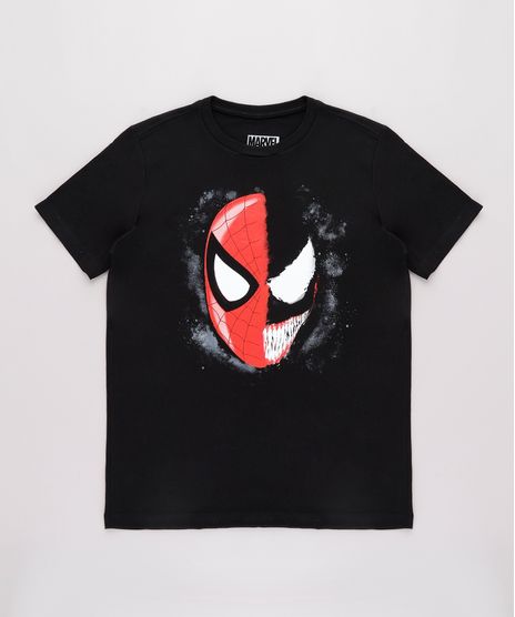 Camiseta-Infantil-Homem-Aranha-Venom-Manga-Curta-Preta-9730856-Preto_1