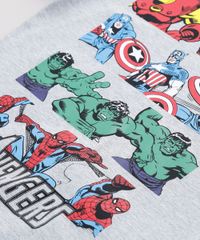 Pijama-Infantil-Os-Vingadores-Manga-Curta-Cinza-Mescla-9762293-Cinza_Mescla_3