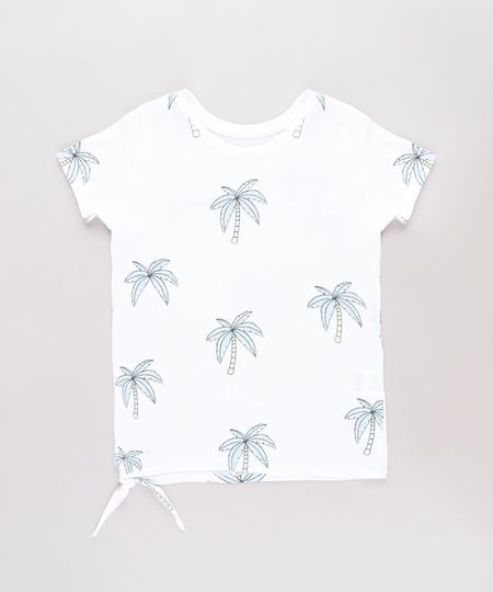 Blusa-Infantil-Estampada-de-Coqueiros-com-No-Manga-Curta-Branca-9765900-Branco_1