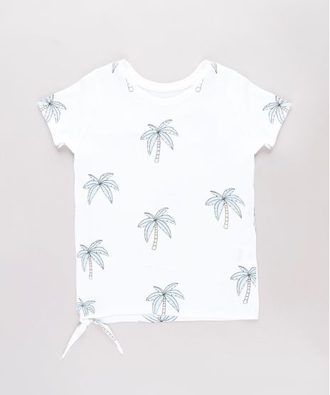 Blusa-Infantil-Estampada-de-Coqueiros-com-No-Manga-Curta-Branca-9765900-Branco_1