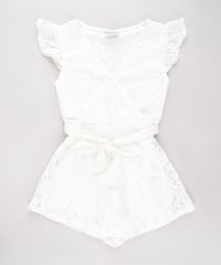 Macaquinho-Infantil-Transpassado-em-Renda-com-Faixa-para-Amarrar-Manga-Curta-Off-White-9758257-Off_White_1