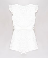 Macaquinho-Infantil-Transpassado-em-Renda-com-Faixa-para-Amarrar-Manga-Curta-Off-White-9758257-Off_White_2