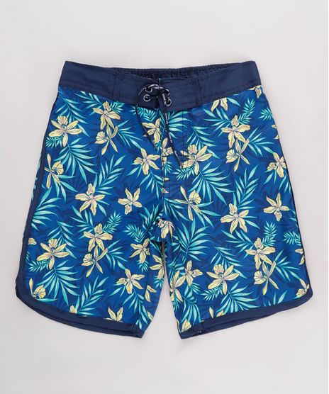 Bermuda-Surf-Infantil-Estampada-Floral-Tropical-Azul-Marinho-9667428-Azul_Marinho_1