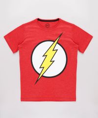Camiseta-Infantil-The-Flash-Manga-Curta-Vermelha-9710457-Vermelho_1