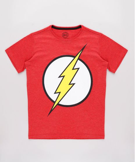 Camiseta-Infantil-The-Flash-Manga-Curta-Vermelha-9710457-Vermelho_1