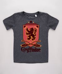 Camiseta-Infantil-Harry-Potter-Grifinoria-Manga-Curta-Cinza-Mescla-Escuro-9818720-Cinza_Mescla_Escuro_1