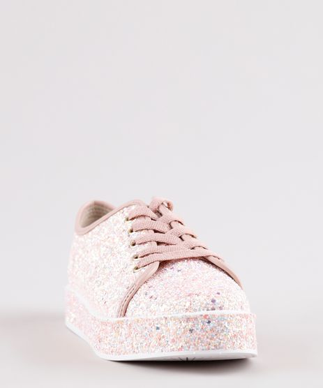 tenis com brilho adulto