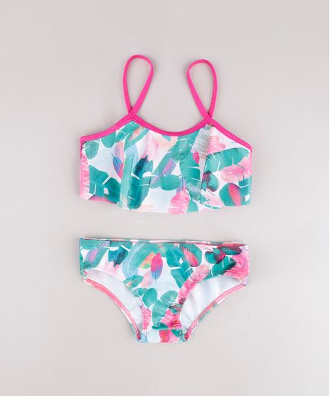 Biquini-Infantil-Estampado-de-Folhagem-com-Babado-Protecao-UV50--Off-White-9740626-Off_White_1