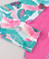 Blusa-de-Praia-Infantil-Raglan-Flamingo-Estampado-de-Folhagem-Manga-Longa-com-Protecao-UV50--Off-White-9740628-Off_White_4