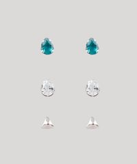 Kit-de-3-Brincos-Femininos-Folheados-com-Pedra-Zirconia-Prateado-9778173-Prateado_1