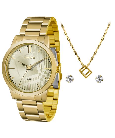 Kit-de-Relogio-Analogico-Lince-Feminino---Brinco---Colar---LRG4554L-KV00C1KX-Dourado-9338302-Dourado_1