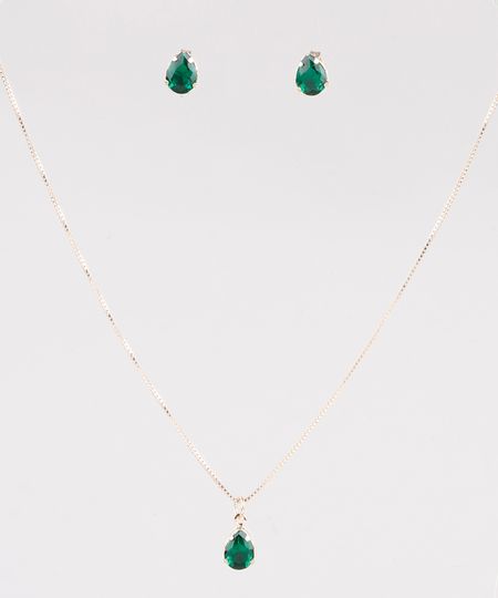 Kit-de-Brinco---Colar-Femininos-Folheados-com-Pedra-Zirconia-Dourado-9544846-Dourado_1_1