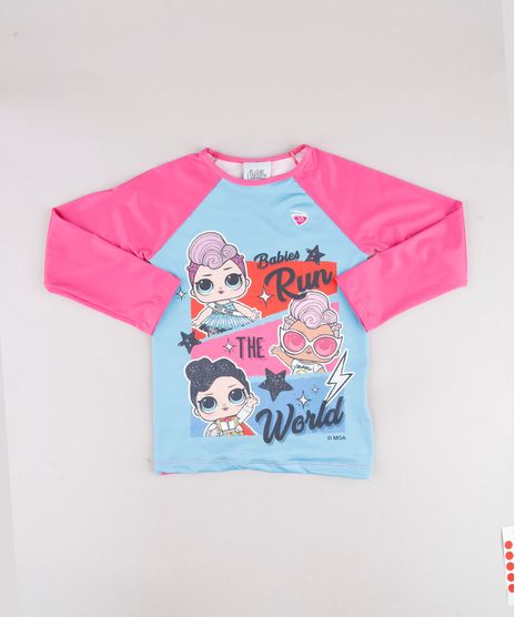 Blusa-de-Praia-Infantil-LOL-Surprise-Raglan-Manga-Longa-com-Protecao-UV50--Rosa-9740769-Rosa_1