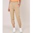 Calca-de-Sarja-Feminina-Jogger-com-Recorte-e-Bolsos--Bege-9753714-Bege_1