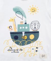 Camiseta-Infantil-Estampa-Interativa-de-Navio-com-Bichinhos-Manga-Curta-Off-White-9733616-Off_White_5