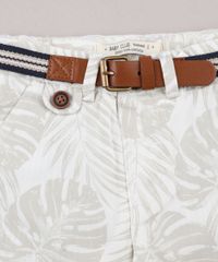 Bermuda-de-Sarja-Infantil-Estampada-de-Folhagem-com-Cinto-Off-White-9662016-Off_White_4