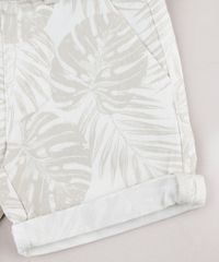 Bermuda-de-Sarja-Infantil-Estampada-de-Folhagem-com-Cinto-Off-White-9662016-Off_White_5