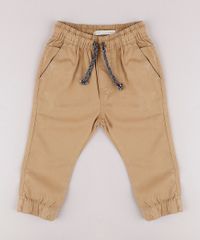 Calca-de-Sarja-Infantil-Jogger-com-Cordao-Caramelo-9632470-Caramelo_1