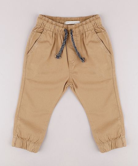 Calca-de-Sarja-Infantil-Jogger-com-Cordao-Caramelo-9632470-Caramelo_1