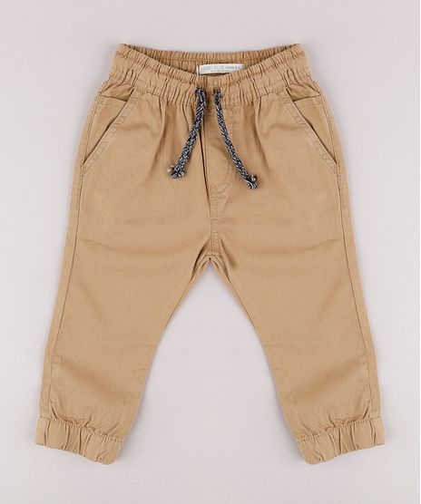 Calca-de-Sarja-Infantil-Jogger-com-Cordao-Caramelo-9632470-Caramelo_1