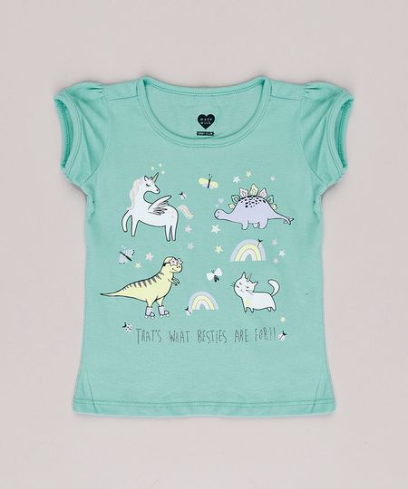 Blusa-Infantil-Bichinhos-com-Glitter-Manga-Curta-Verde-Agua-9742262-Verde_Agua_1
