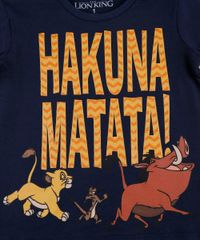 Camiseta-Infantil--Hakuna-Matata---O-Rei-Leao-Manga-Curta-Azul-Marinho-9730451-Azul_Marinho_4