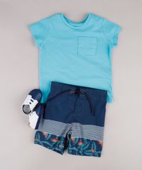 Bermuda-Surf-Infantil-com-Listras-e-Folhagem-Azul-Marinho-9667559-Azul_Marinho_3