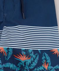 Bermuda-Surf-Infantil-com-Listras-e-Folhagem-Azul-Marinho-9667559-Azul_Marinho_4