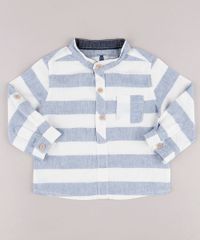 Camisa-Infantil-Listrada-em-Linho-com-Bolso-Manga-Longa-Gola-Padre-Off-White-9681998-Off_White_1