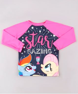 Blusa-de-Praia-Infantil-Raglan-My-Little-Pony-Manga-Longa-com-Protecao-UV50--Rosa-Neon-9740049-Rosa_Neon_1