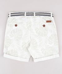 Bermuda-de-Sarja-Infantil-Estampada-de-Folhagem-com-Cinto-Off-White-9662827-Off_White_2