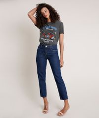T-Shirt-Feminina-Mindset--American-Vintage--Moto-Manga-Curta-Decote-Redondo-Chumbo-9846887-Chumbo_3