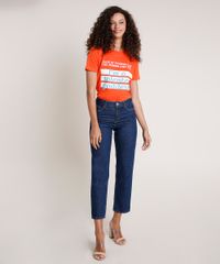 T-Shirt-Feminina-Mindset--I-m-a-Talented-Goddess--Manga-Curta-Decote-Redondo-Laranja-9846888-Laranja_3