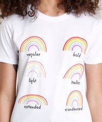T-Shirt-Feminina-Mindset-Arco-Iris-Manga-Curta-Decote-Redondo-Branca-9846884-Branco_4