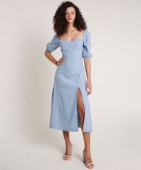 Vestido-Jeans-Feminino-Mindset-Midi-com-Fenda-Manga-Bufante-Azul-Claro-9856296-Azul_Claro_3